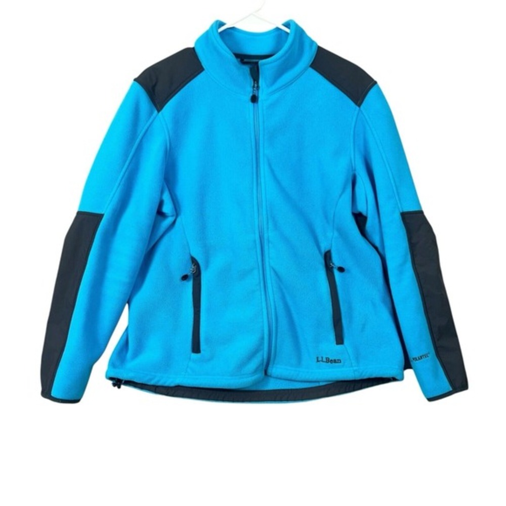 L.L. Bean Polartec Blue and Black Ski Jacket